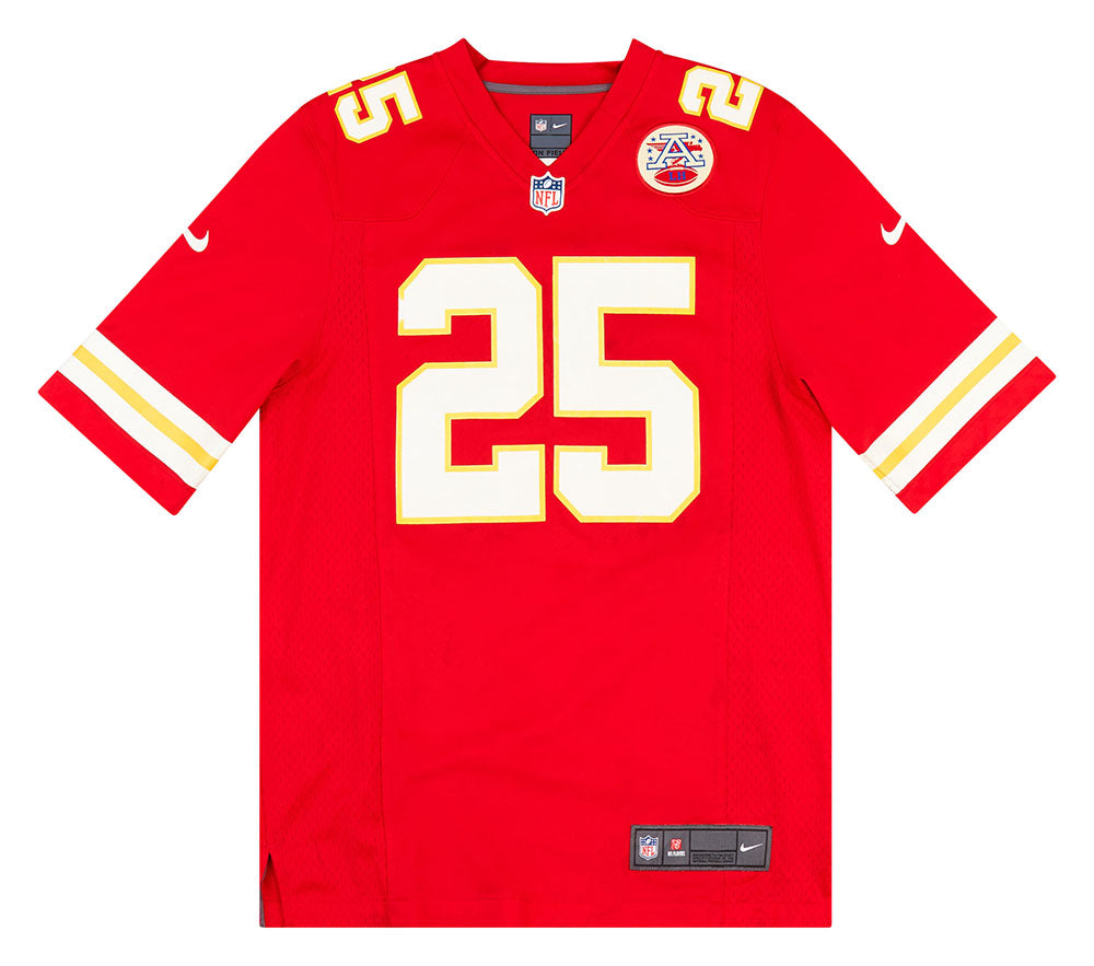 2012-16 KANSAS CITY CHIEFS CHARLES #25 NIKE GAME JERSEY (HOME) S