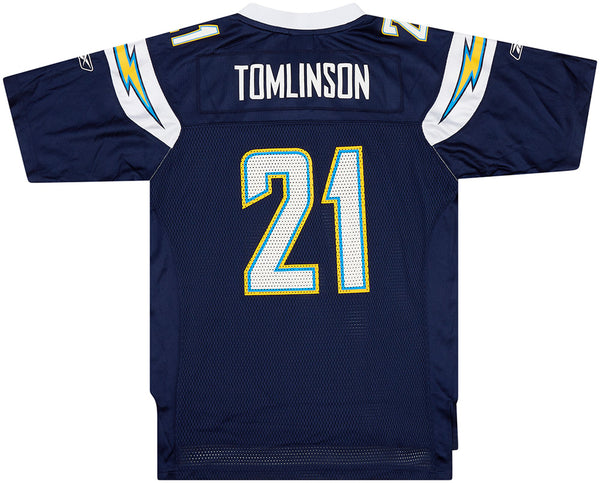 2007 SAN DIEGO CHARGERS TOMLINSON #21 REEBOK ON FIELD JERSEY (AWAY) XXL