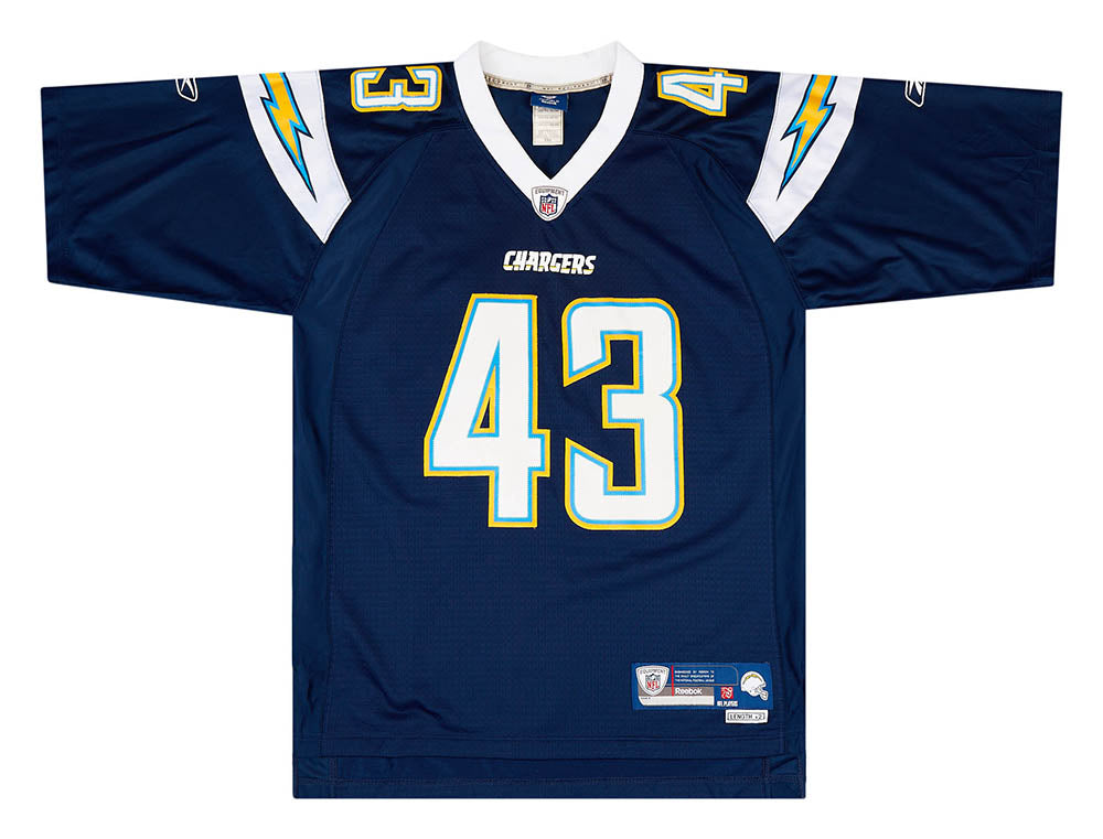 2008-10 SAN DIEGO CHARGERS SPROLES #43 REEBOK PREMIER JERSEY (HOME) M