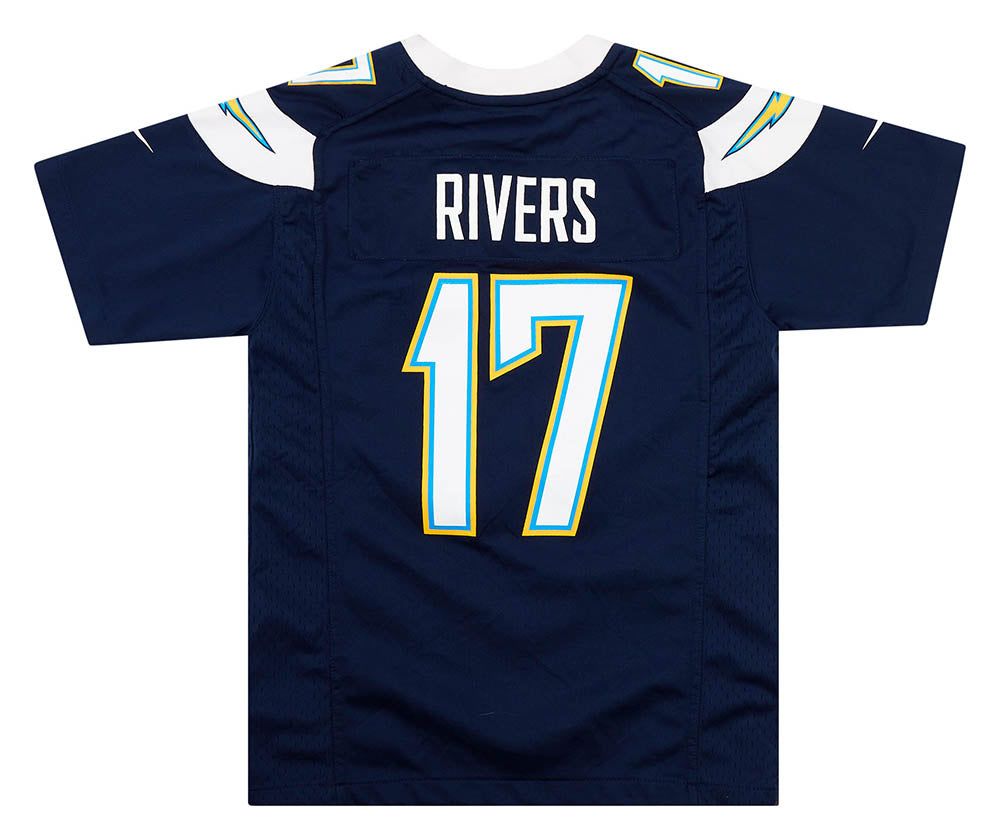 2012 SAN DIEGO CHARGERS RIVERS #17 NIKE GAME JERSEY (HOME) Y