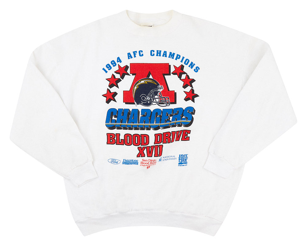 1994 SAN DIEGO CHARGERS AFC CHAMPIONS SWEAT TOP XL