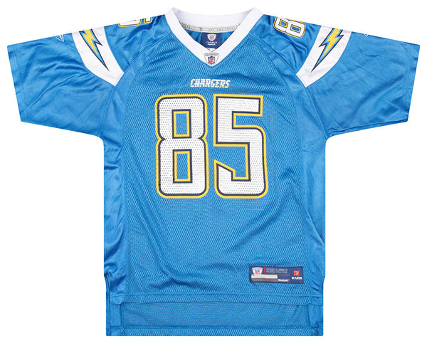 2008-11 SAN DIEGO CHARGERS GATES #85 REEBOK PREMIER JERSEY (HOME) XL -  Classic American Sports