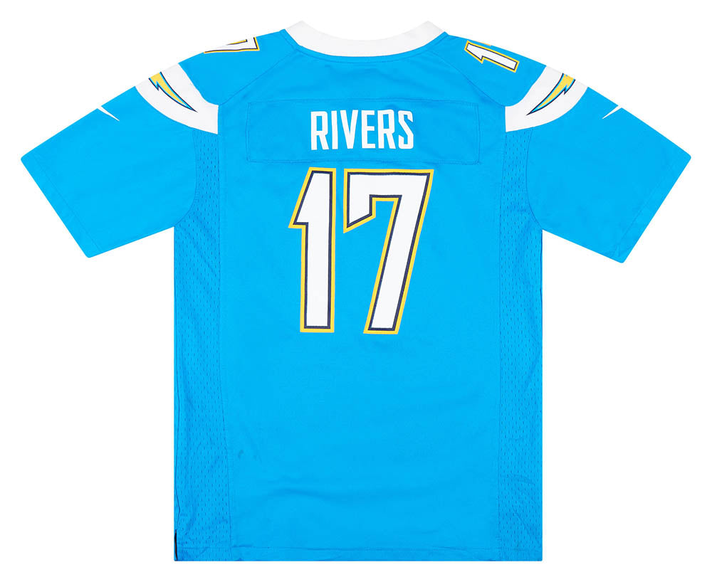 NFL Team Apparel Philip Rivers #17 Los Angeles Chargers Jersey Youth Size S  (8)