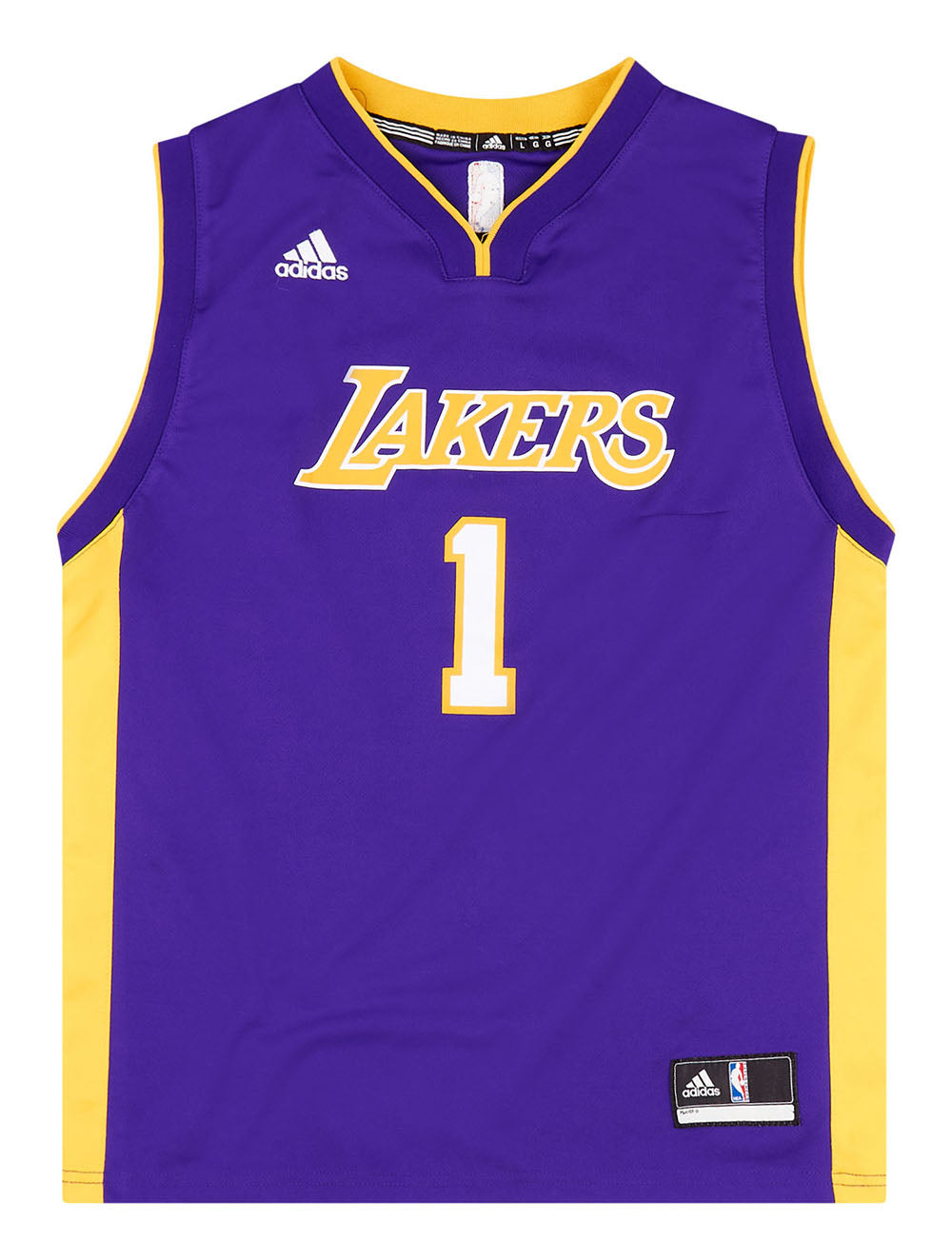 2015-17 LA LAKERS RUSSELL #1 ADIDAS JERSEY (AWAY) Y
