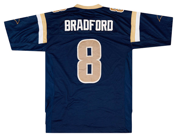 2010-11 ST. LOUIS RAMS BRADFORD #8 REEBOK PREMIER JERSEY (HOME) L