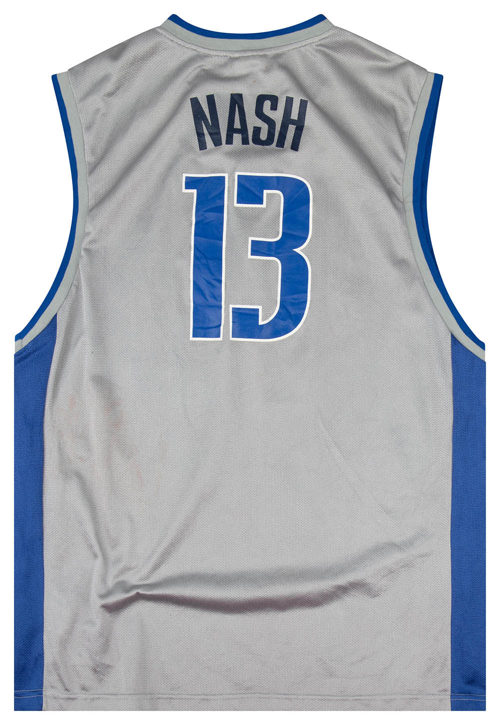 Steve Nash Dallas Mavericks #13 Gray/Blue Reebok Jersey Adult Size