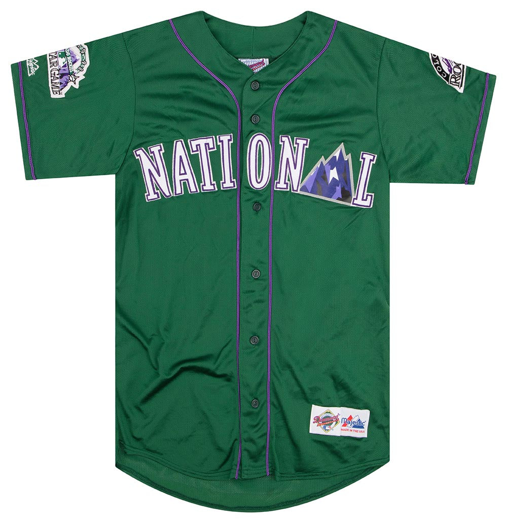 1998 NATIONAL LEAGUE MLB ALL-STAR BICHETTE #10 AUTHENTIC MAJESTIC PRACTICE  JERSEY M