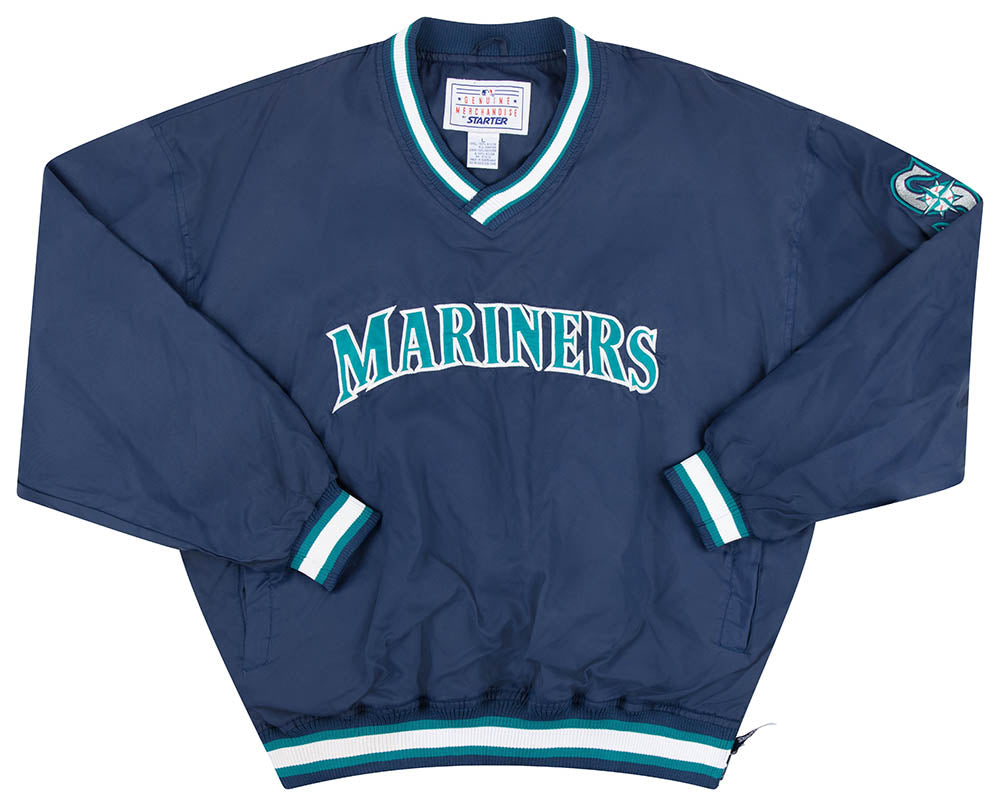 1990's SEATTLE MARINERS STARTER PULLOVER JACKET L