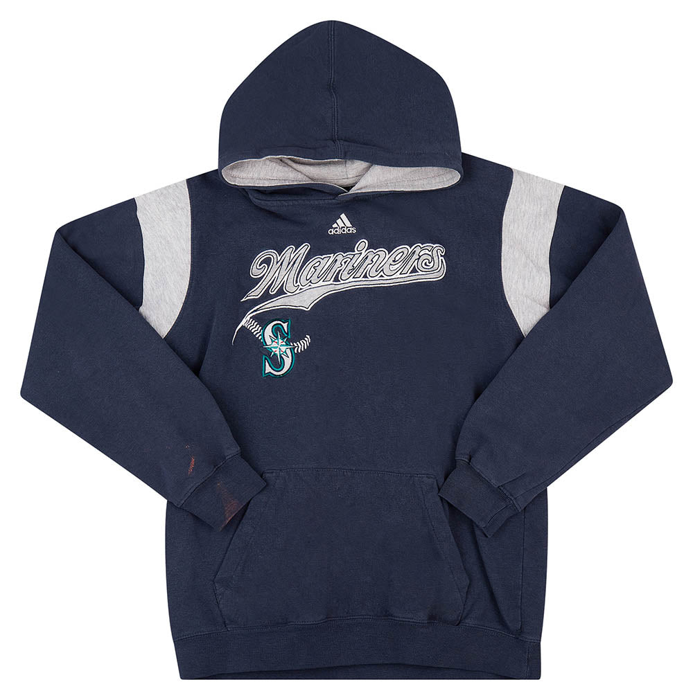 2000's SEATTLE MARINERS ADIDAS HOODED SWEAT TOP S