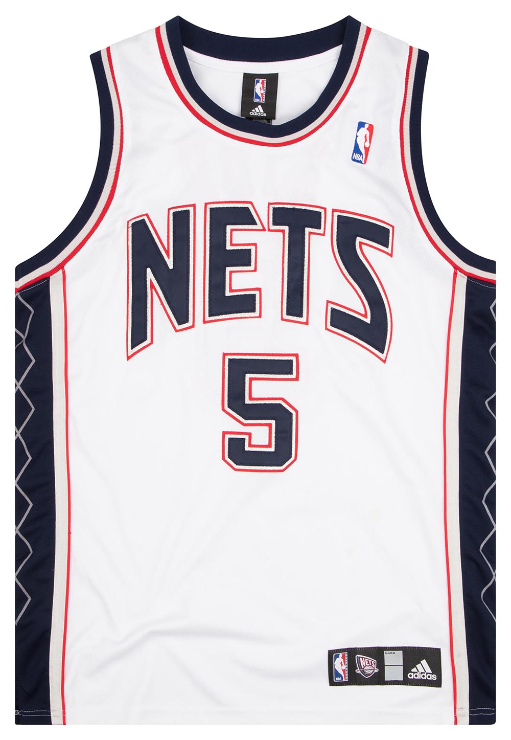 2006-08 AUTHENTIC NEW JERSEY NETS KIDD #5 ADIDAS JERSEY (HOME) M