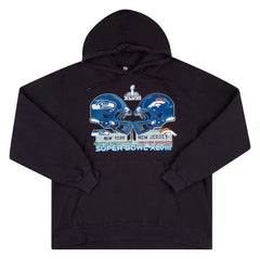 2014 SUPER BOWL XLVIII NFL HOODED SWEAT TOP L