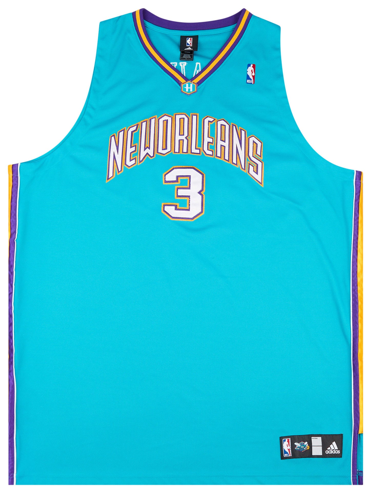 2006-08 AUTHENTIC NEW ORLEANS HORNETS PAUL #3 ADIDAS JERSEY (AWAY) 4XL -  Classic American Sports