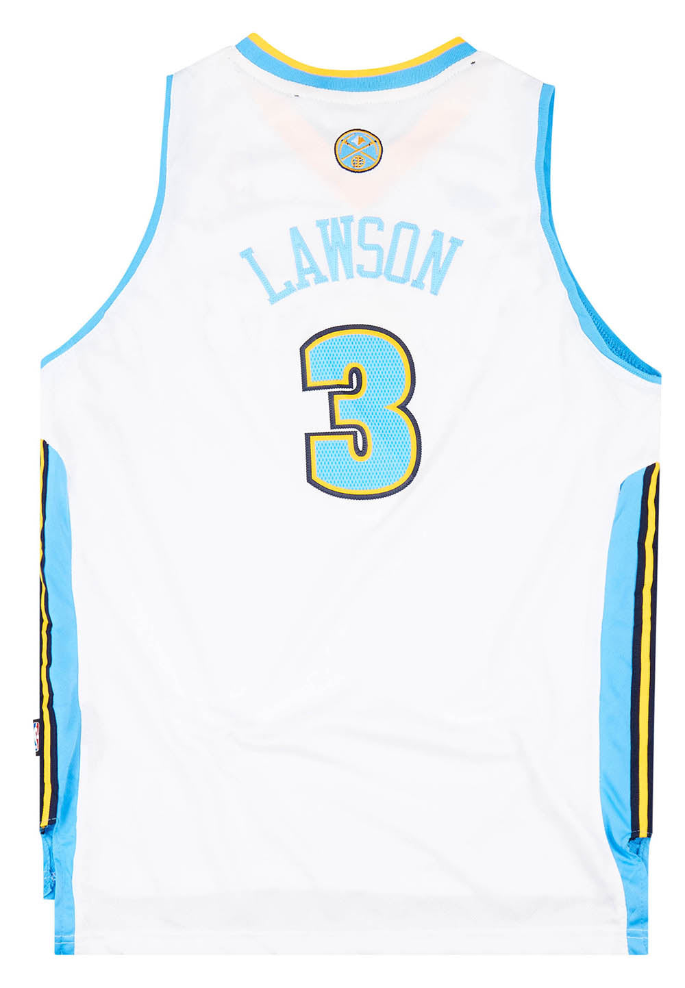 Ty Lawson L Denver Nuggets Adidas Crazy Blue Light NBA Jersey