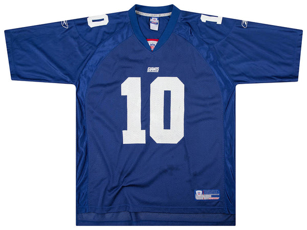 2004 NEW YORK GIANTS MANNING #10 REEBOK ON FIELD JERSEY (AWAY) Y - Classic  American Sports