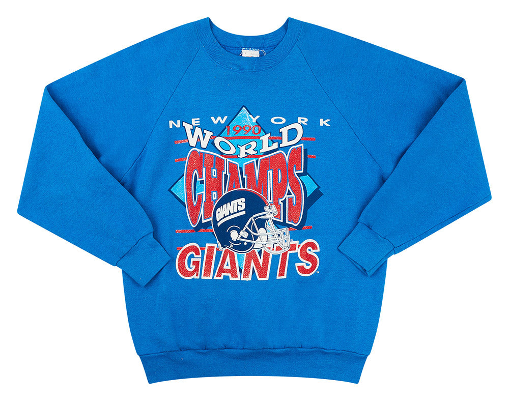 1990 NEW YORK GIANTS WORLD CHAMPS SWEAT TOP L