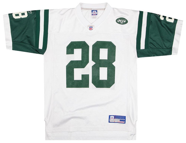 2002-04 NEW YORK JETS MARTIN #28 REEBOK ON FIELD JERSEY (AWAY) M