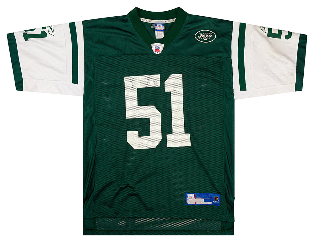 2004 NEW YORK JETS J. VILMA #51 REEBOK ON FIELD JERSEY (HOME) M