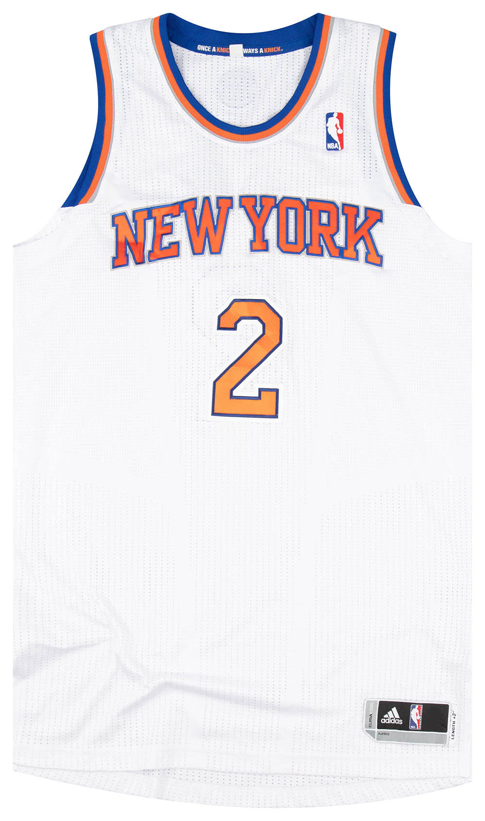 2012-14 AUTHENTIC SIGNED NEW YORK KNICKS FELTON #2 ADIDAS JERSEY (HOME) XL