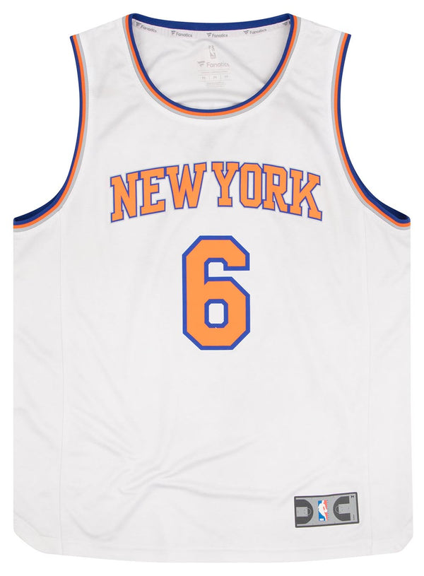 Men's New York Knicks Kristaps Porzingis #6 Blue Jersey Swingman M Fanatics  EUC