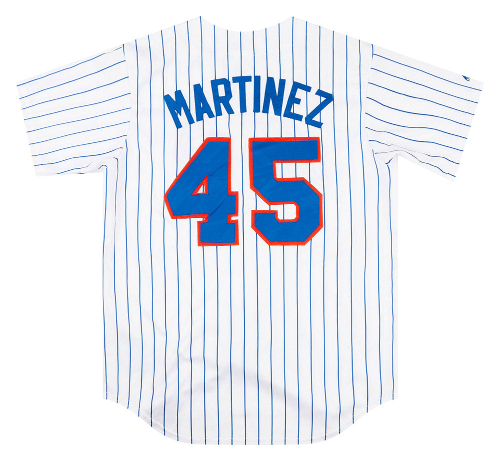 2005-08 NEW YORK METS MARTINEZ #45 MAJESTIC JERSEY (HOME) L - Classic  American Sports