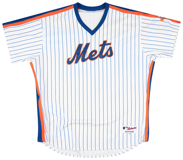1986 NEW YORK METS MAJESTIC AUTHENTIC THROWBACK JERSEY (HOME) 3XL - Classic  American Sports