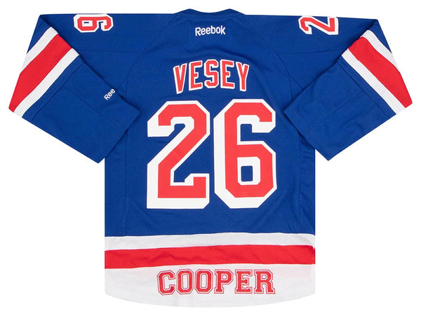 Reebok Premier NHL New York Rangers #26 Jimmy Vesey Navy Alt Jersey