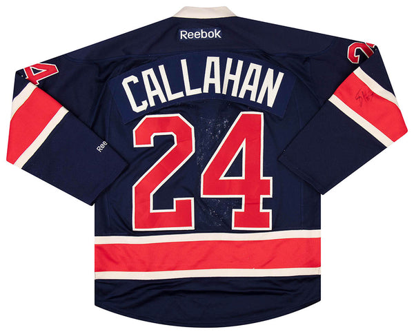 Reebok New York Rangers #24 Callahan Jersey On Ice Youth? *558-42