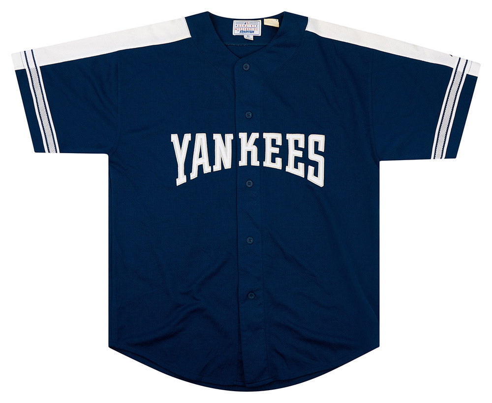 Vintage 1990s Adidas Baseball MLB Jersey Dark Blue Shirt Shiny -  New  Zealand