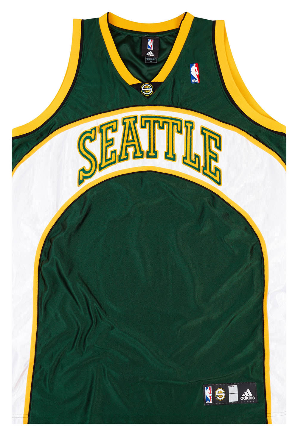 2006-08 AUTHENTIC SEATTLE SUPERSONICS ADIDAS JERSEY (AWAY) XXL