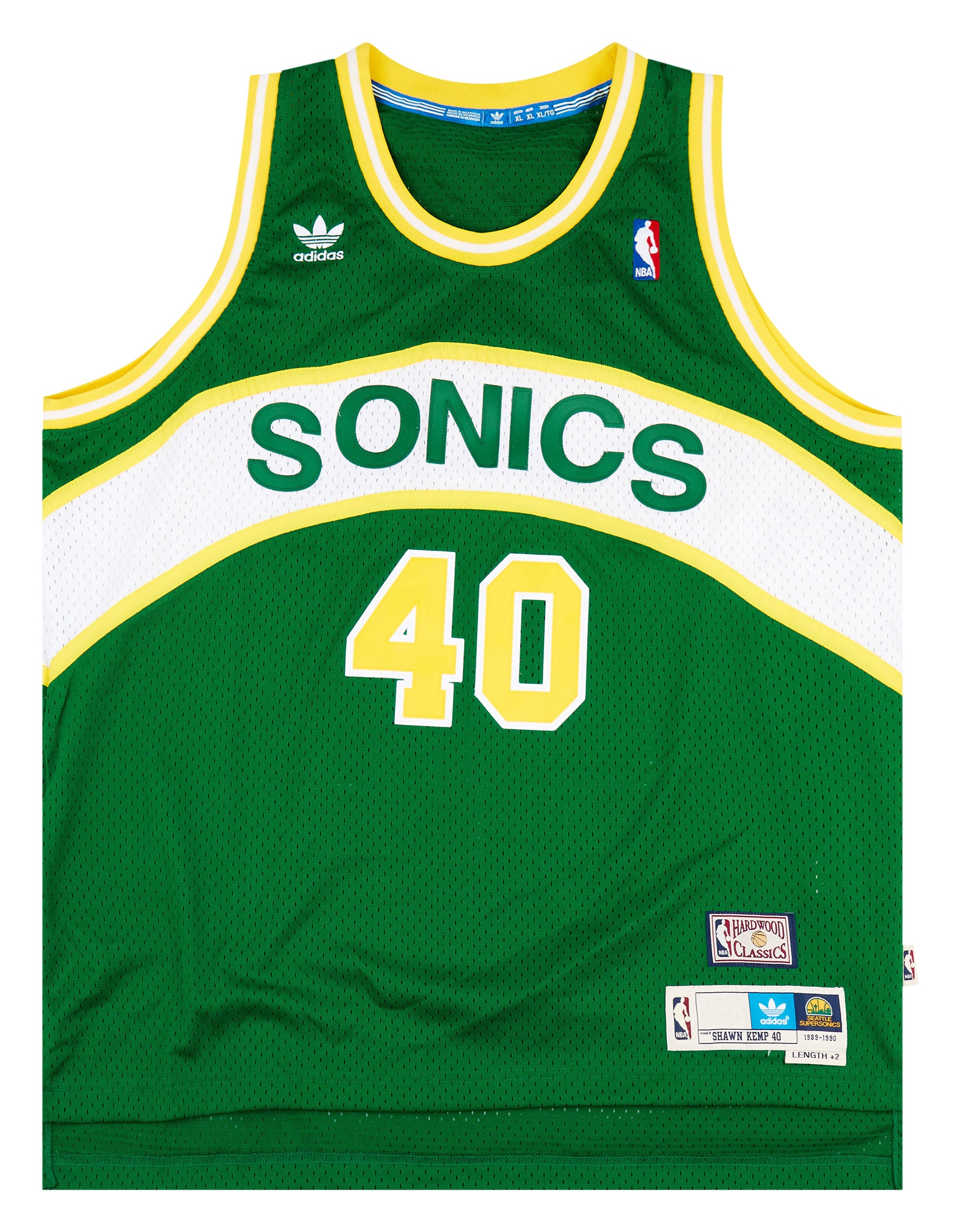 adidas Men's Basketball Jersey Seattle Sonics Retired Multi-Coloured  Blau/Gelb/Weiß Size:S : : Fashion
