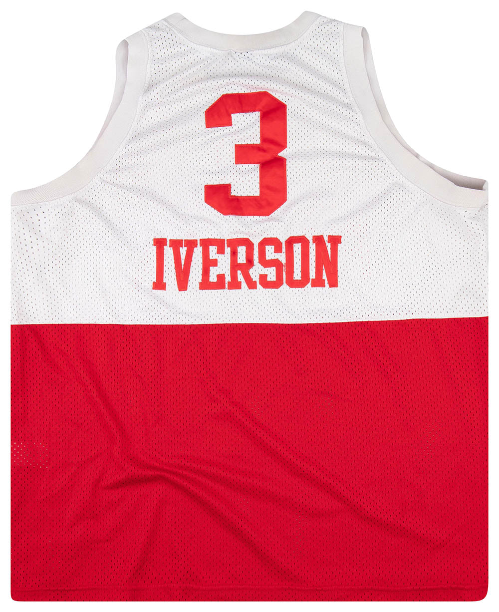 Allen Iverson Blue #4 USA Throwback Basketball Jersey