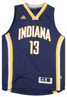 Adult Indiana Pacers Ron Artest #23 Gold Pinstripe Hardwood Classic Je