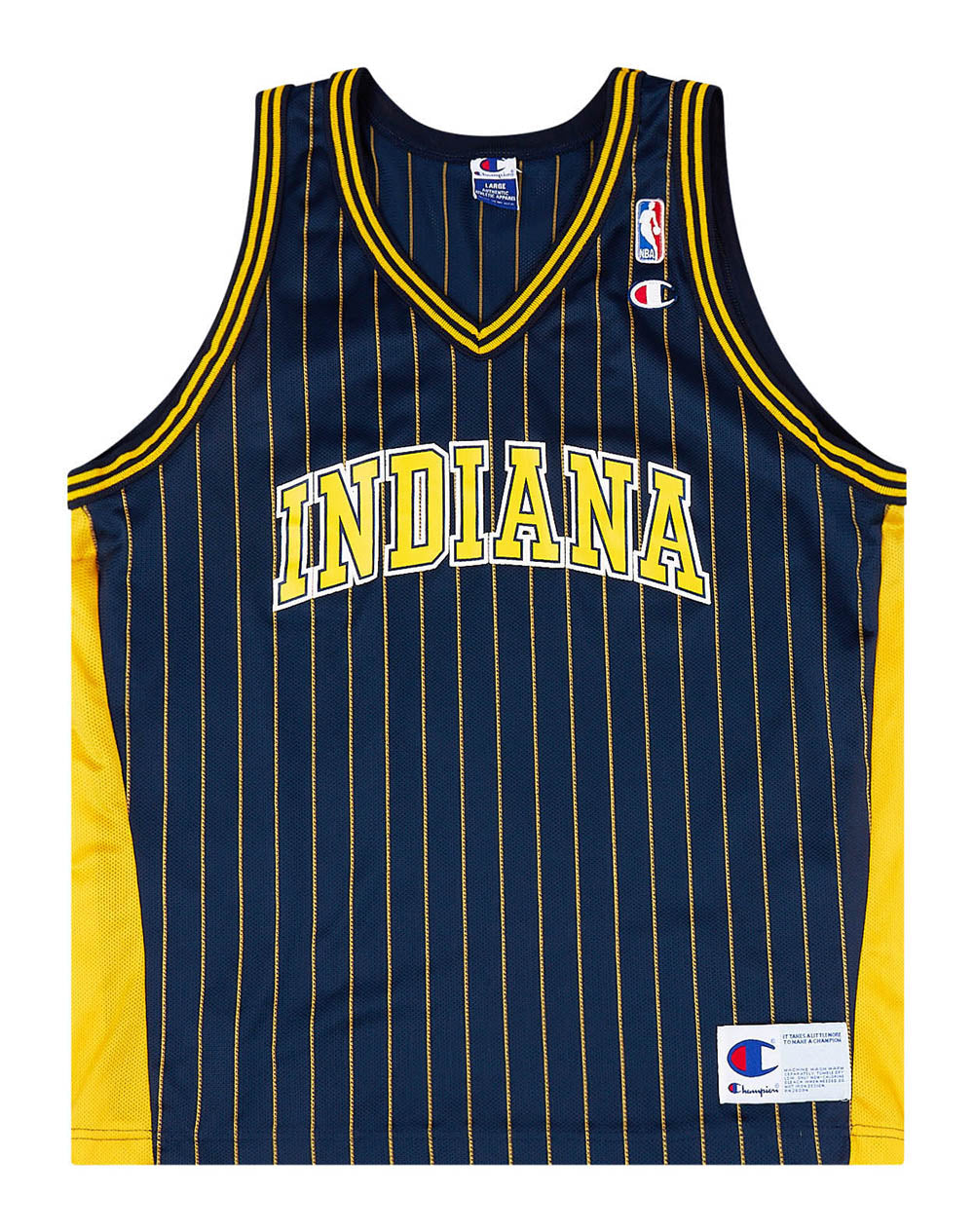 1997-02 INDIANA PACERS CHAMPION JERSEY (AWAY) L