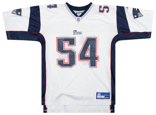 Tedy Bruschi Reebok New England Patriots Authentic On-Field Away White  Jersey