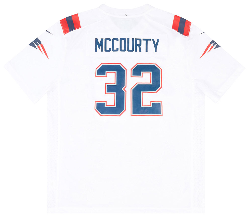 2020-22 NEW ENGLAND PATRIOTS McCOURTY #32 NIKE GAME JERSEY (AWAY) Y - W/TAGS