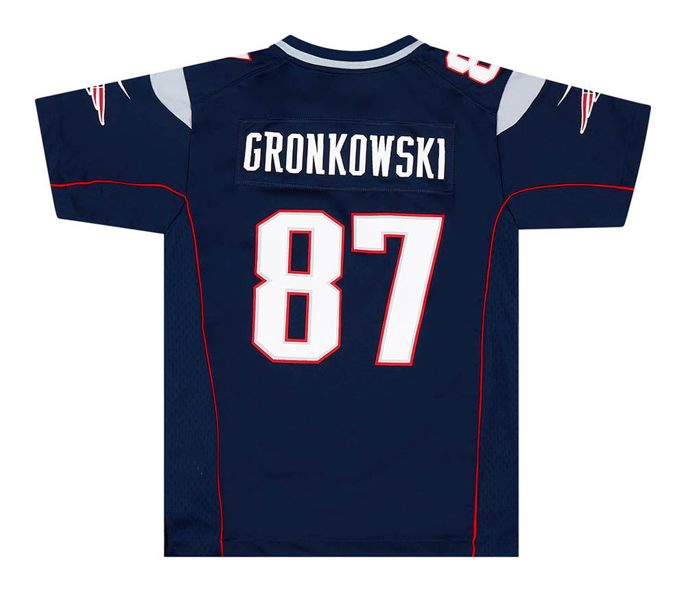 2012-18 NEW ENGLAND PATRIOTS GRONKOWSKI #87 NIKE GAME JERSEY (HOME) Y