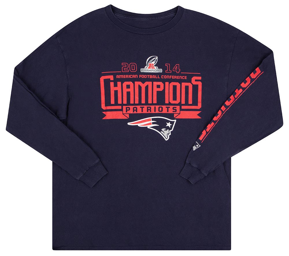 2014 NEW ENGLAND PATRIOTS AFC CONFERENCE CHAMPIONS L/S TEE L