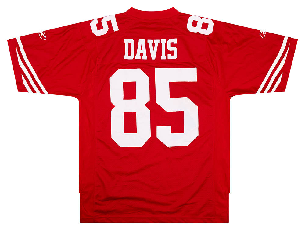 2009-11 SAN FRANCISCO 49ERS DAVIS #85 REEBOK PREMIER JERSEY (HOME) M -  Classic American Sports
