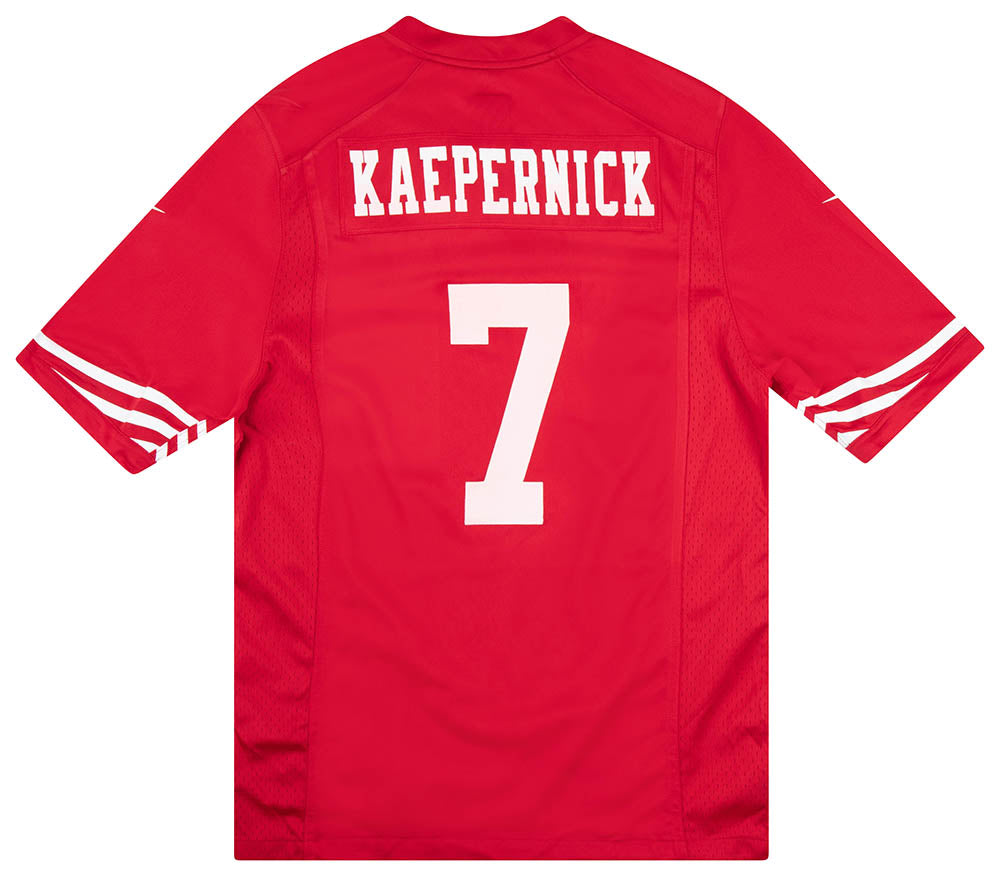 2012-16 SAN FRANCISCO 49ERS KAEPERNICK #7 NIKE GAME JERSEY (HOME) M - W/TAGS