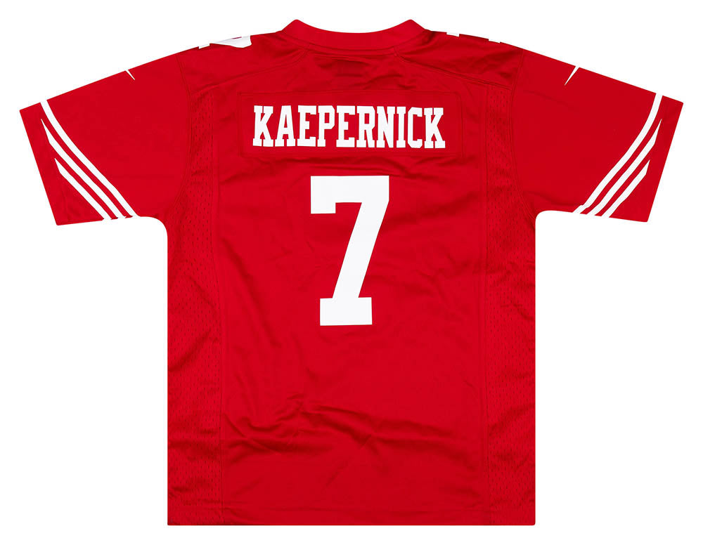2012-16 SAN FRANCISCO 49ERS KAEPERNICK #7 NIKE GAME JERSEY (HOME) Y - W/TAGS