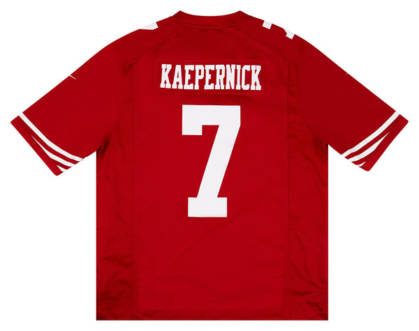 Nike San Francisco 49ers No7 Colin Kaepernick White Rush Youth Stitched NFL Vapor Untouchable Limited Jersey