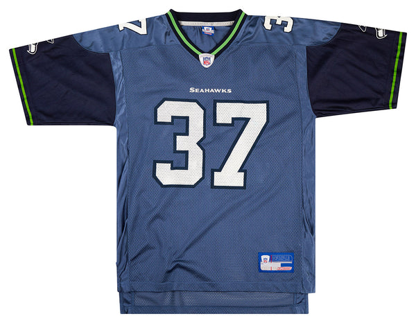 2002-04 SEATTLE SEAHAWKS ALEXANDER #37 REEBOK ON FIELD JERSEY (HOME) M -  Classic American Sports