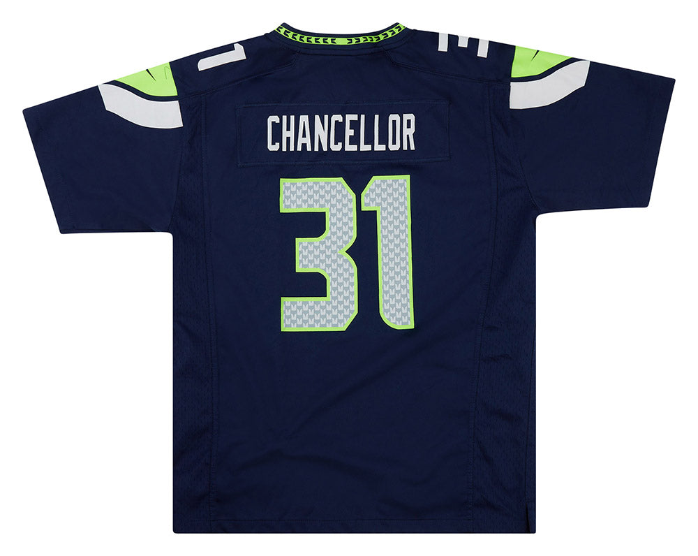 2012-17 SEATTLE SEAHAWKS CHANCELLOR #31 NIKE GAME JERSEY (HOME) Y