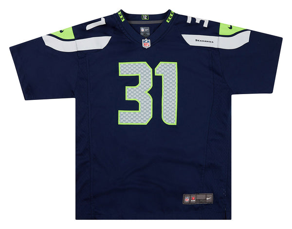 NFL Team Apparel Seattle Seahawks #3 Russell Wilson Jersey Majestic Sz L