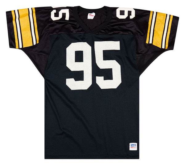 1990-96 PITTSBURGH STEELERS LLOYD #95 WILSON JERSEY (HOME) M - Classic  American Sports