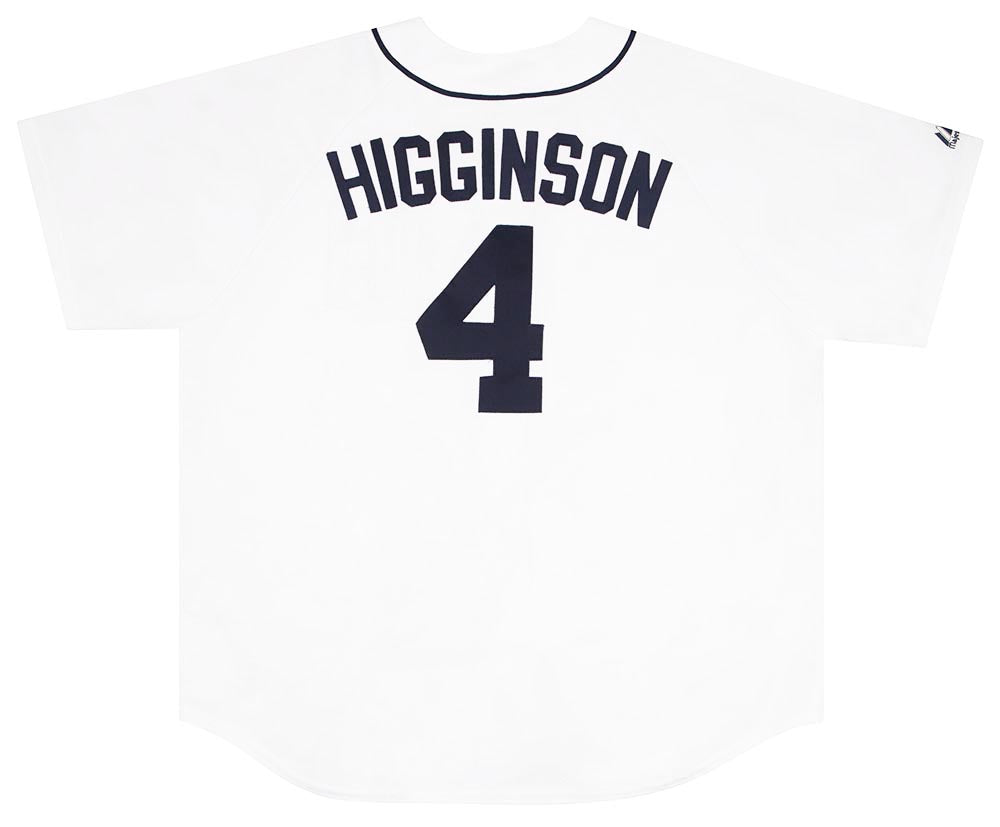 Vintage #4 BOBBY HIGGINSON Detroit Tigers MLB Nike Jersey M