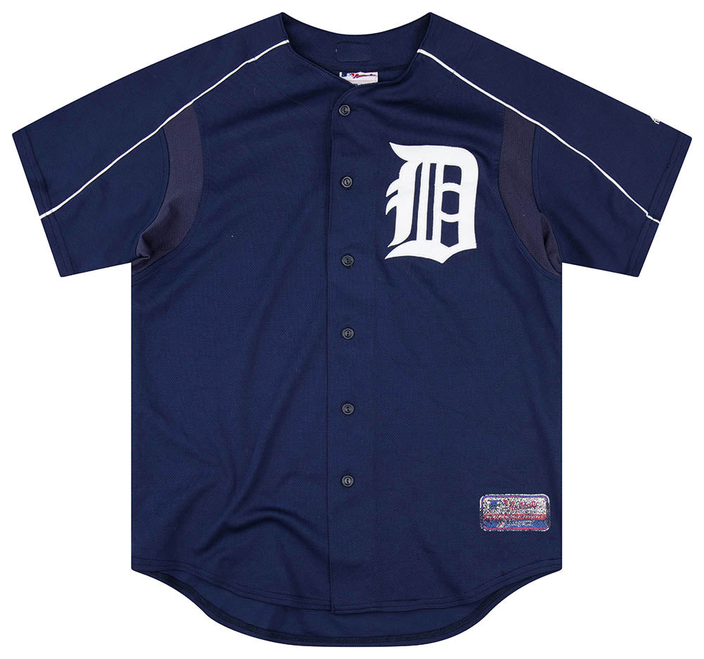 2003-06 DETROIT TIGERS MAJESTIC PRACTICE JERSEY M - Classic American Sports