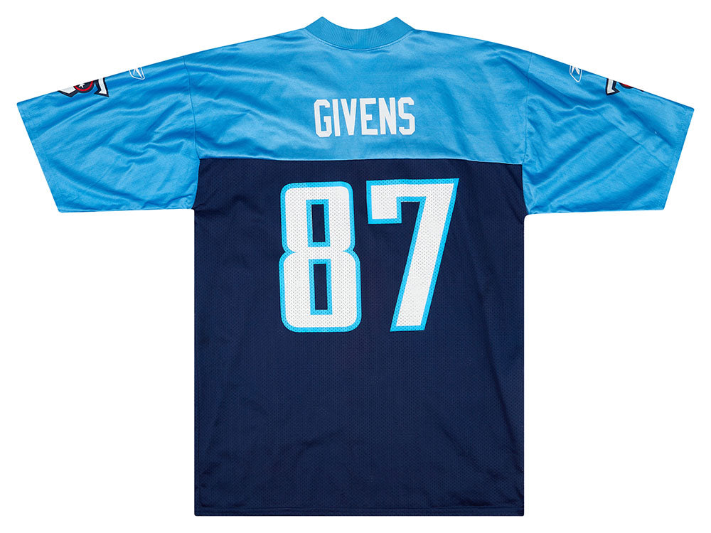 2006 TENNESSEE TITANS GIVENS #87 REEBOK REPLICA JERSEY (HOME) L