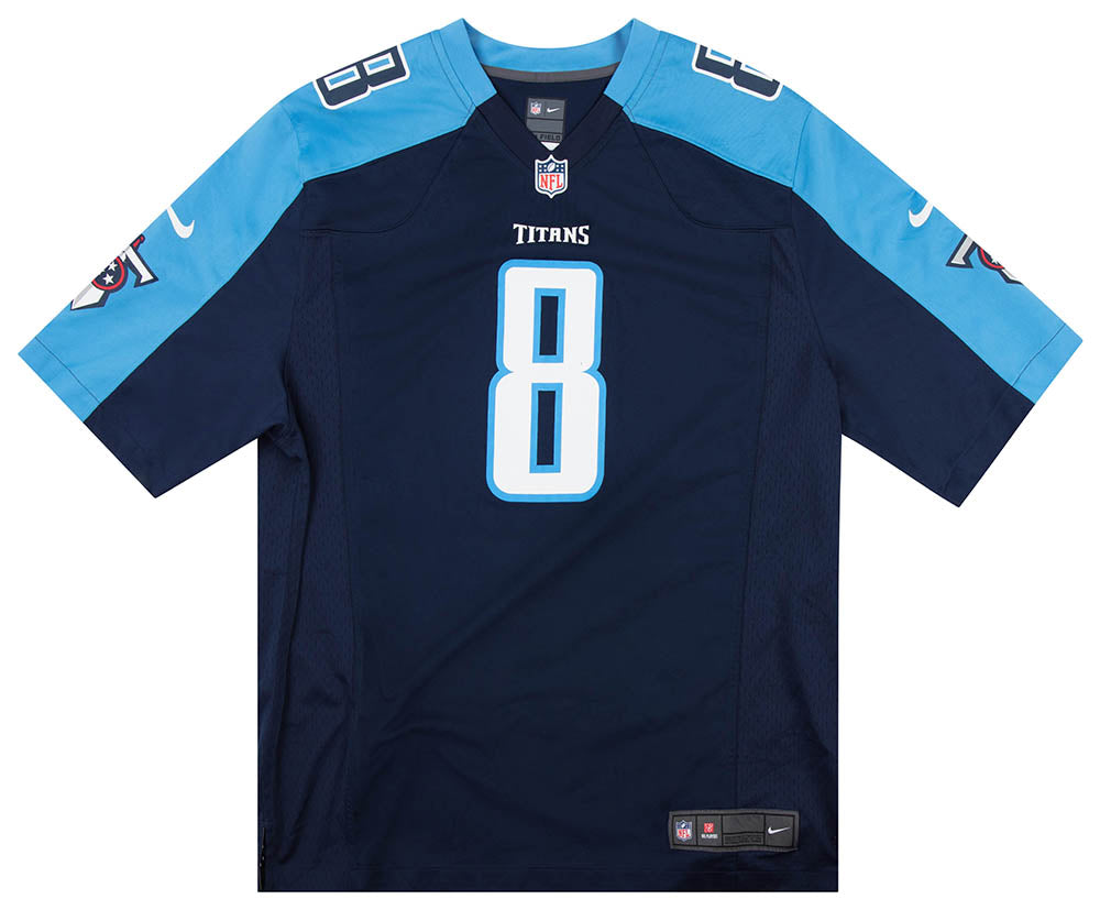 2015-17 TENNESSEE TITANS MARIOTA #8 NIKE GAME JERSEY (HOME) Y