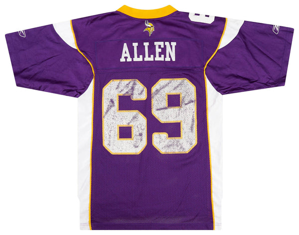 2008-11 MINNESOTA VIKINGS ALLEN #69 REEBOK ON FIELD JERSEY (HOME) 3XL